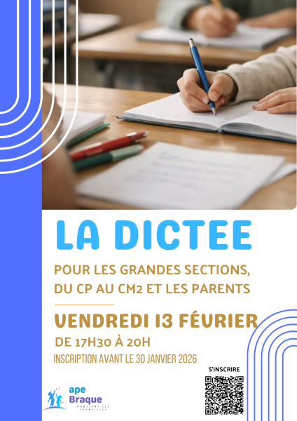 affiche dictee fev 2026